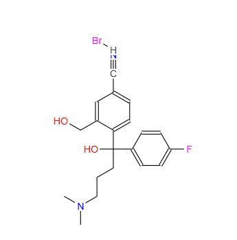 CAS：103146-26-5，4-[4-(二甲氨基)-1-(4-氟苯基)-1-羥丁基]-3-羥甲基苯腈氫溴酸鹽